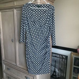 Ralph Lauren black and white dress